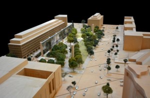 Latest version of Frank Gehry proposal for Eisenhower memorial. (archdaily.com)