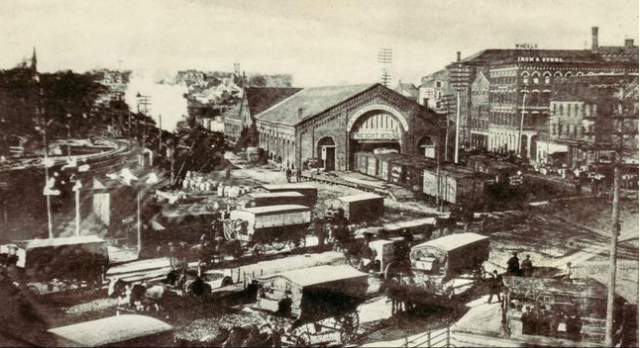 Archival photo of Tefft's North Freight Station. (providencejournal.com)